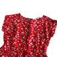 H&M dress 6-7 years red floral summer short sleeve