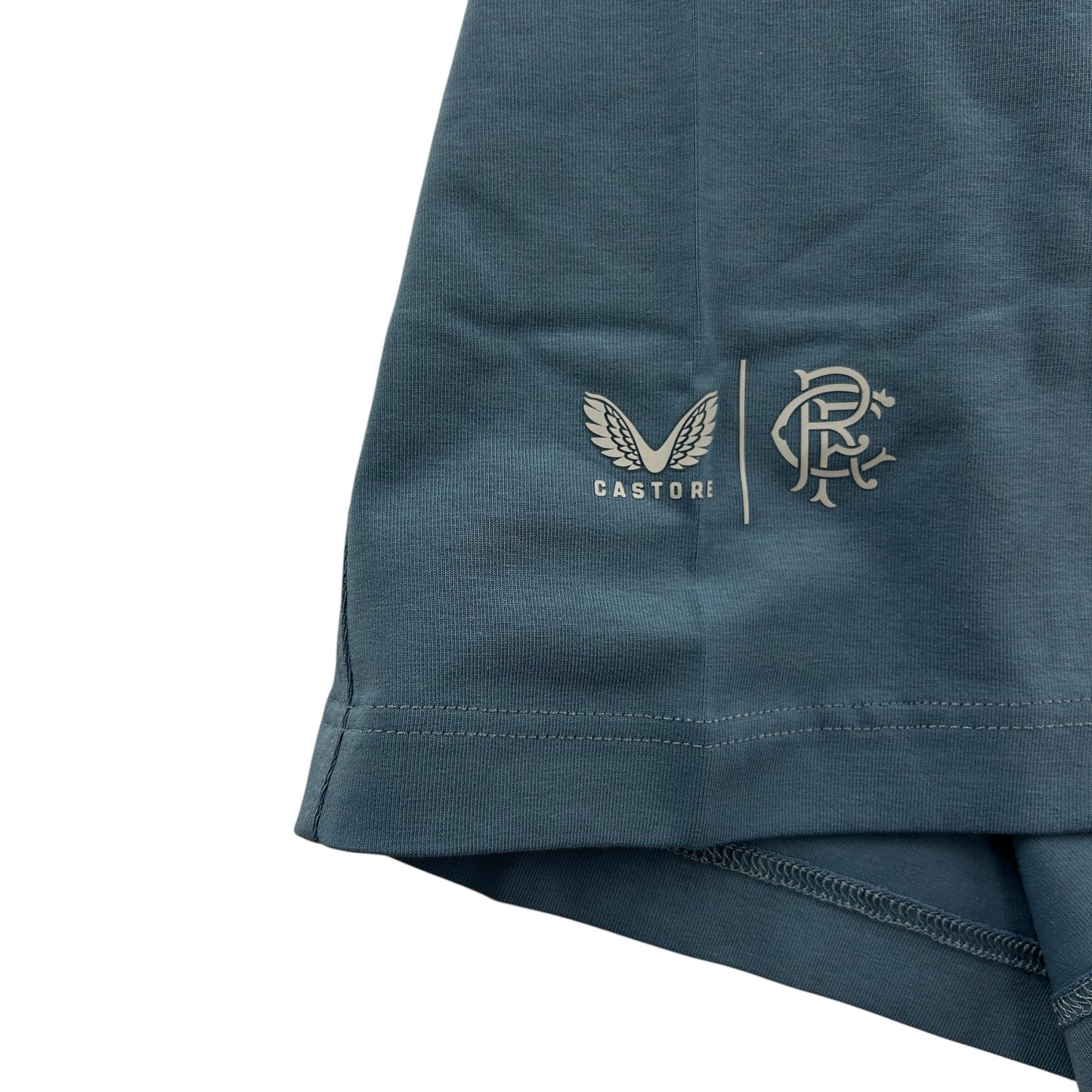 Castore Rangers FC Womens Travel Polo Shirt Grey Blue