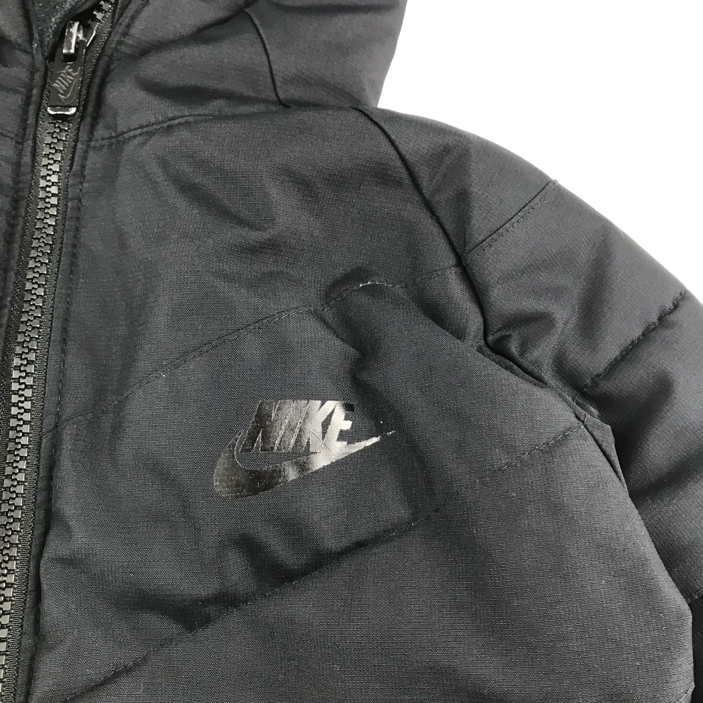 Nike Jacket Age 6 Black Warm Lined Full Zipper