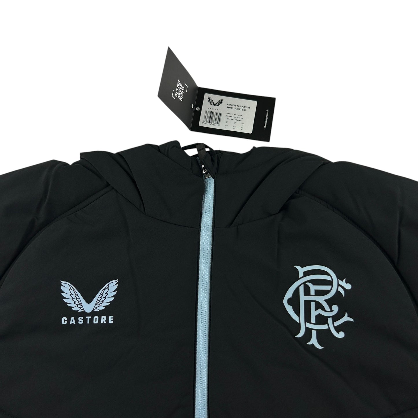 Castore Rangers FC Women's Pro Players Bench Jacket Black