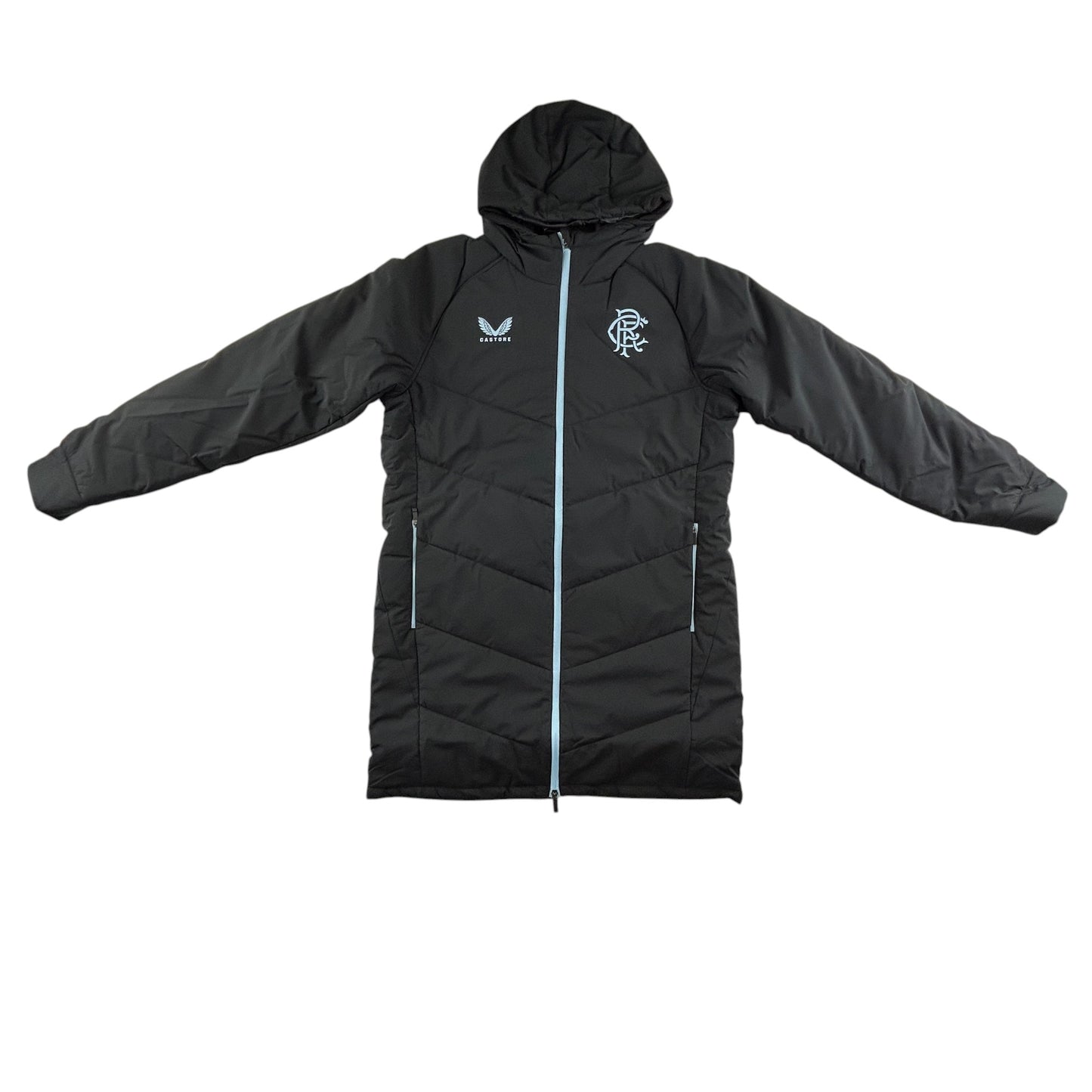 Castore Rangers FC Women's Pro Players Bench Jacket Black
