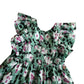 Angel & Rocket dress 10-11 years green floral pattern cotton