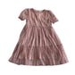 Next dress 8-9 years vintage pink mesh layered tiered A-line