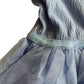 H&M dress 9-10 years light blue tulle layered short sleeve
