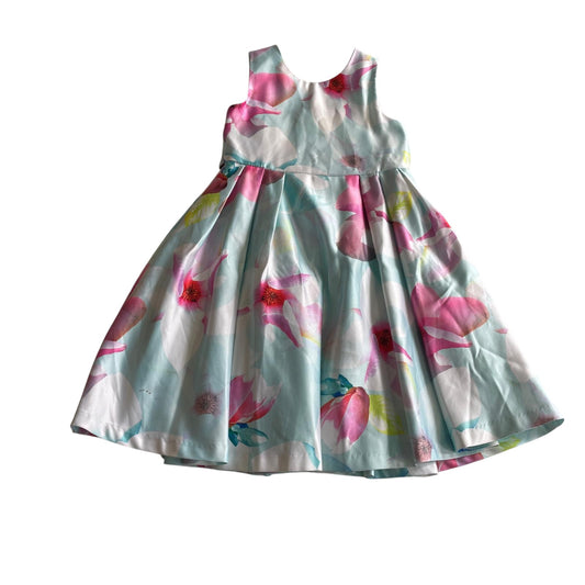 John Rocha dress 4-5 years light blue and pink floral summer party