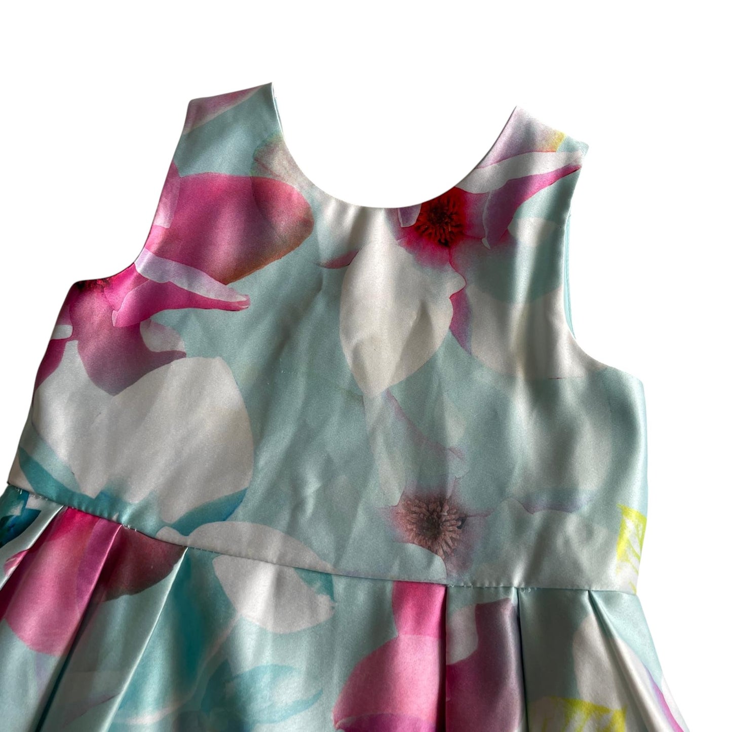 John Rocha dress 4-5 years light blue and pink floral summer party