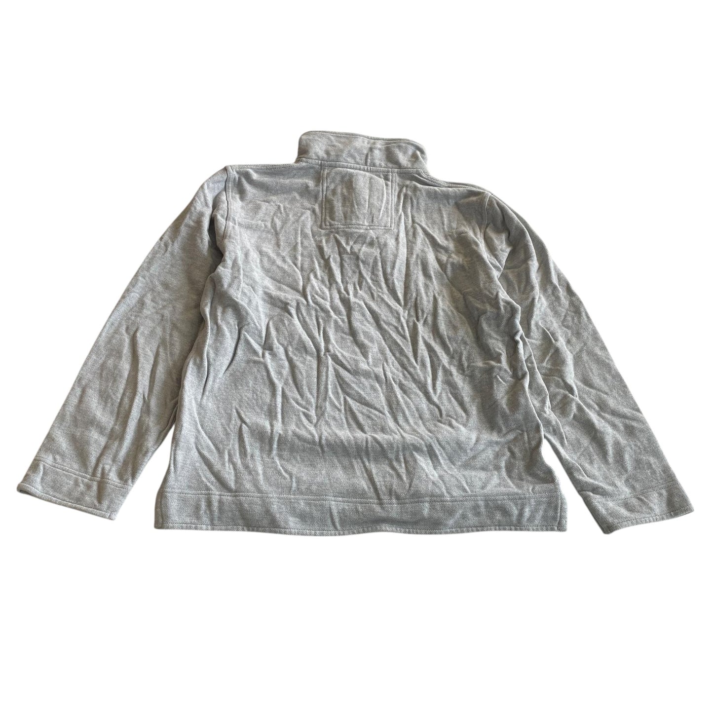 Crew clothing jumper woman's M grey quarter zipper raised collar