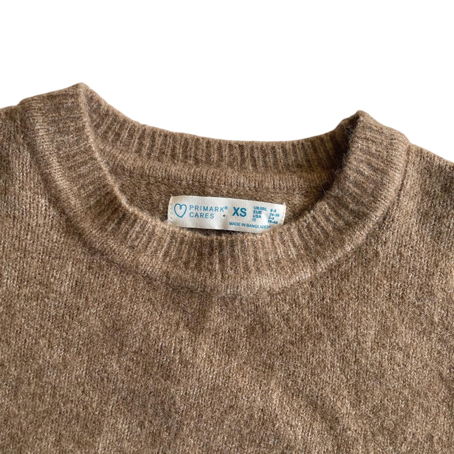 Primark jumper women's size XS beige crew neck