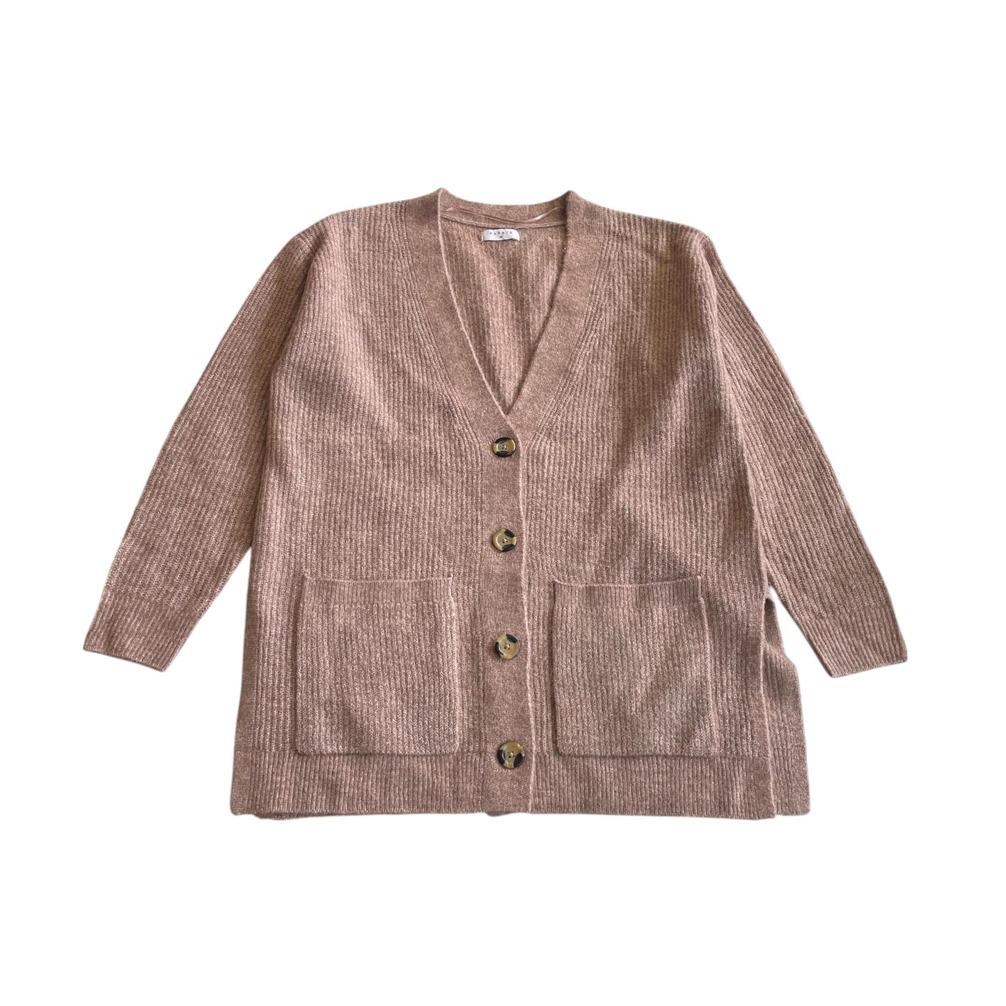 Matalan cardigan woman's size M light light brown oversized v-neck