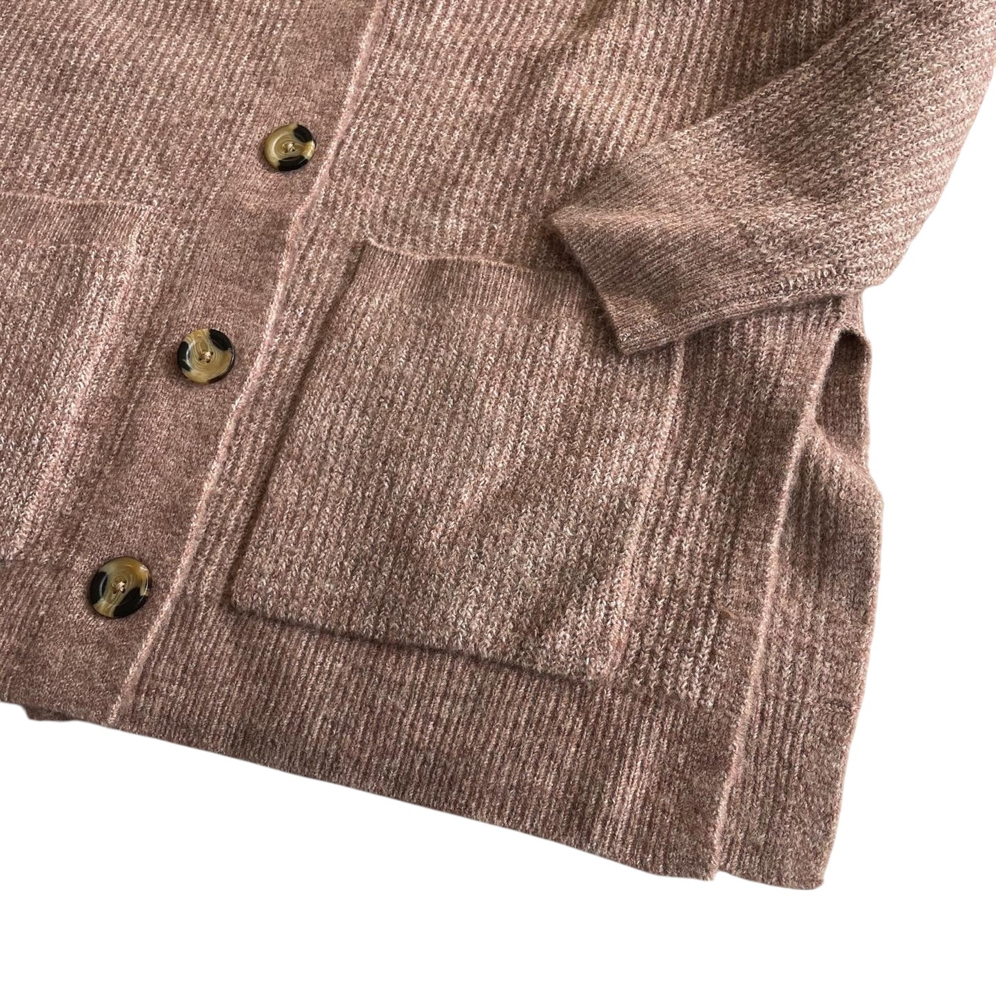 Matalan cardigan woman's size M light light brown oversized v-neck