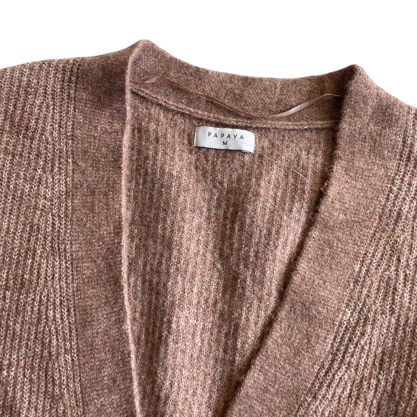 Matalan cardigan woman's size M light light brown oversized v-neck