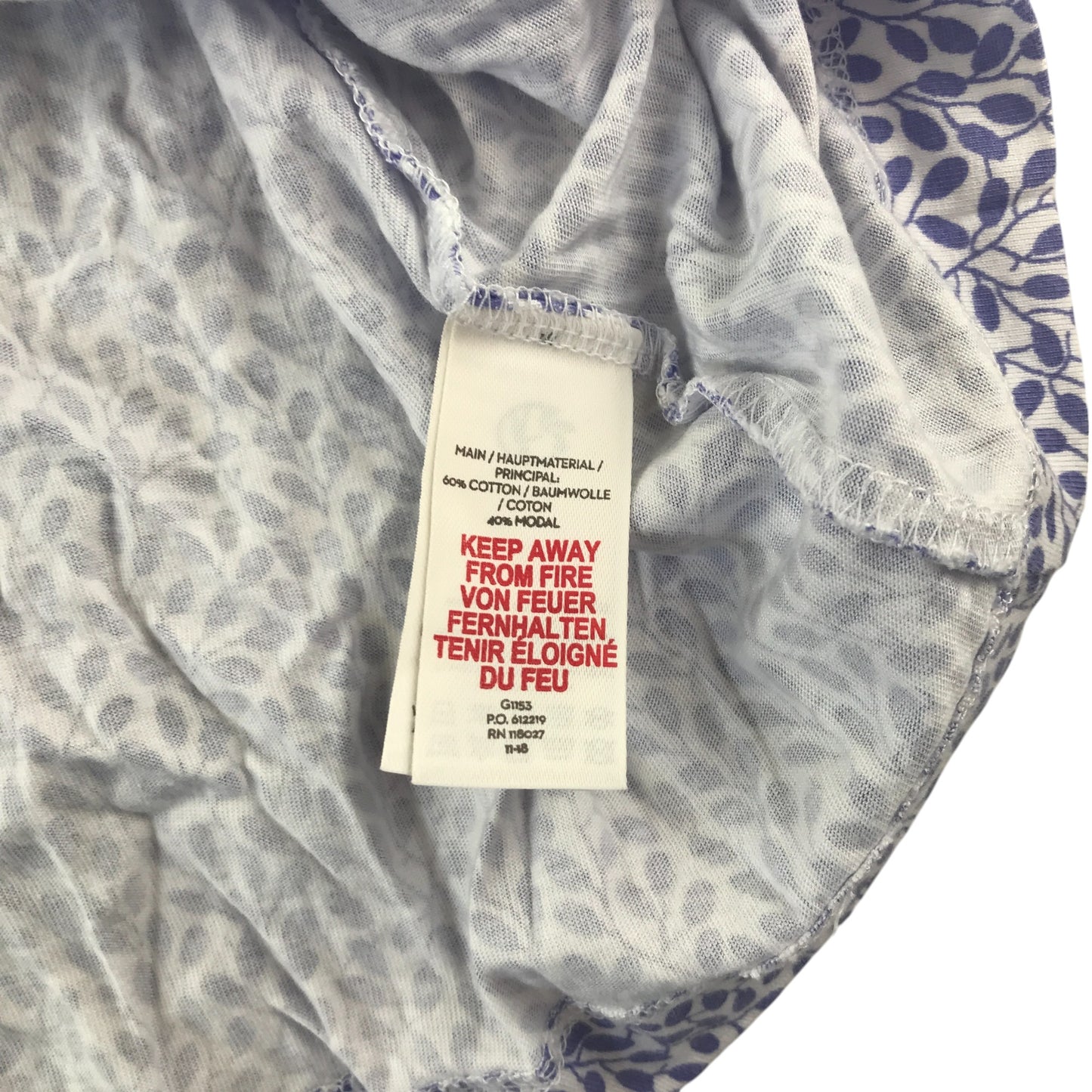 Boden top 13-14 years blue and white floral summery blouse