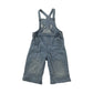Mothercare dungaree 5-6 years light blue denim with crab patchwork