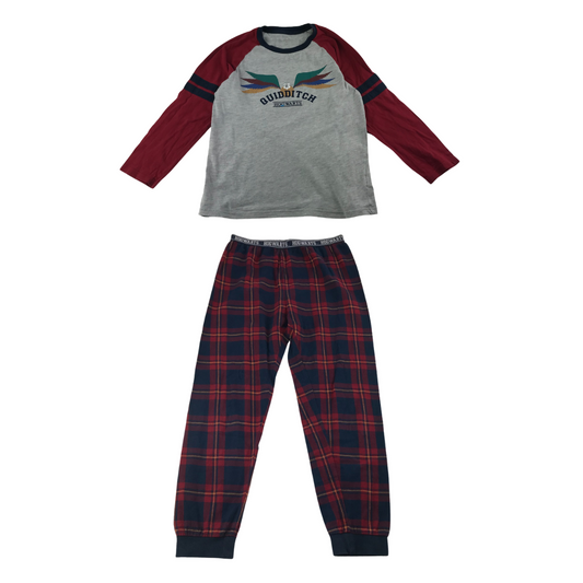 M&S Pyjama Set Age 10 Grey Red Harry Potter Print Theme
