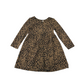 Matalan Brown Long Sleeve Leopard Print Dress Age 4