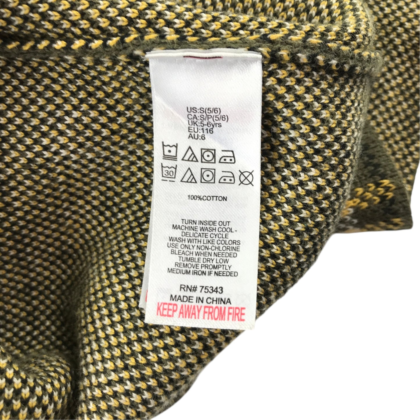 5-6 years yellow tartan check skirt cotton