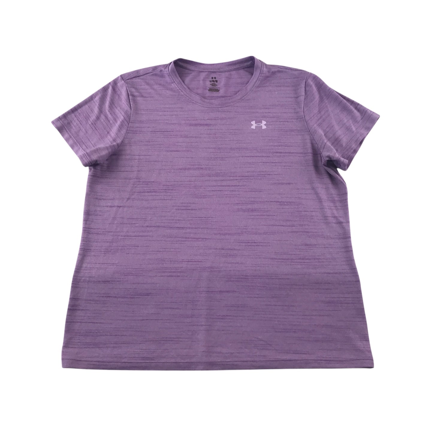 Under Armour sport top women's size L lilac short sleeve