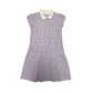 School Summer Gingham Dress with Zipper