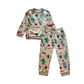 Nutmeg 5-6 years grey graphic Christmas sweater set cotton polyester viscose