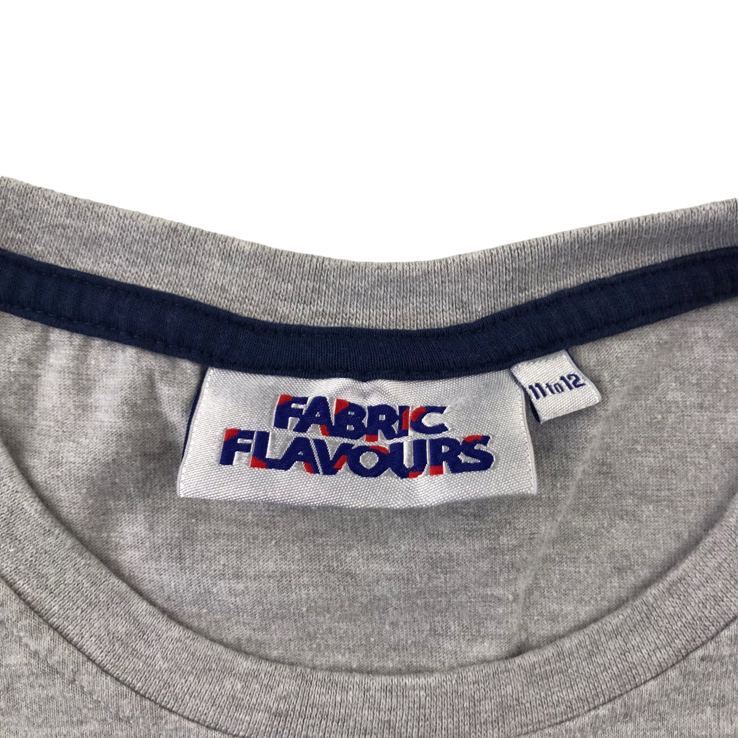 Fabric Flavours t-shirt 11-12 years grey NASA space rocket short sleeve