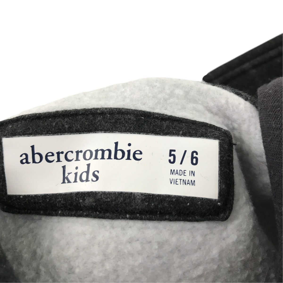 Abercrombie 5-6 years black tone hoodie cotton polyester