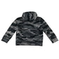 Abercrombie 5-6 years grey tone hoodie camouflage cotton polyester