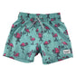 Abercrombie 5-6 years swim trunks light blue flamingos polyester elastane