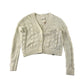 Abercrombie and Fitch 7-8 years white cropped cardigan cotton acrylic