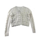 Abercrombie and Fitch 7-8 years white cropped cardigan cotton acrylic