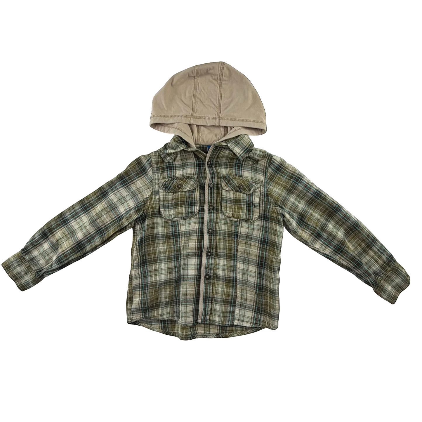 Adams Boys 6-7 years green check shirt cotton