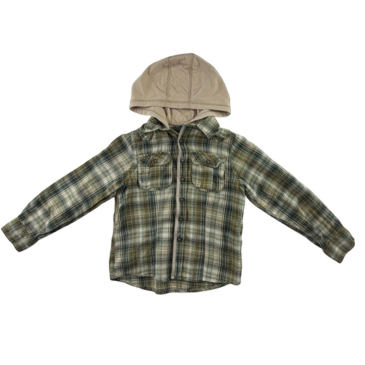 Adams Boys 6-7 years green check shirt cotton