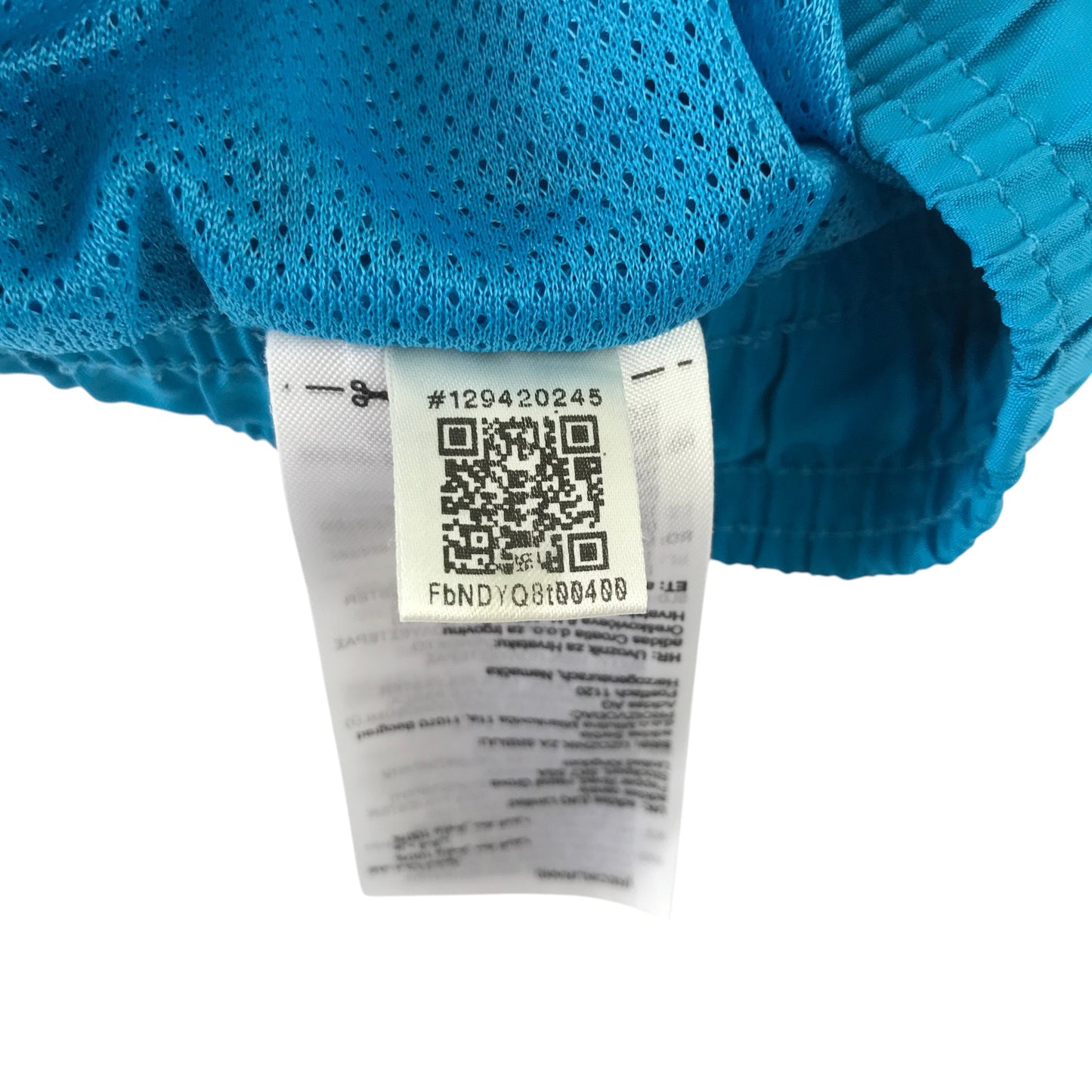 Adidas 11-12 years blue swim trunks