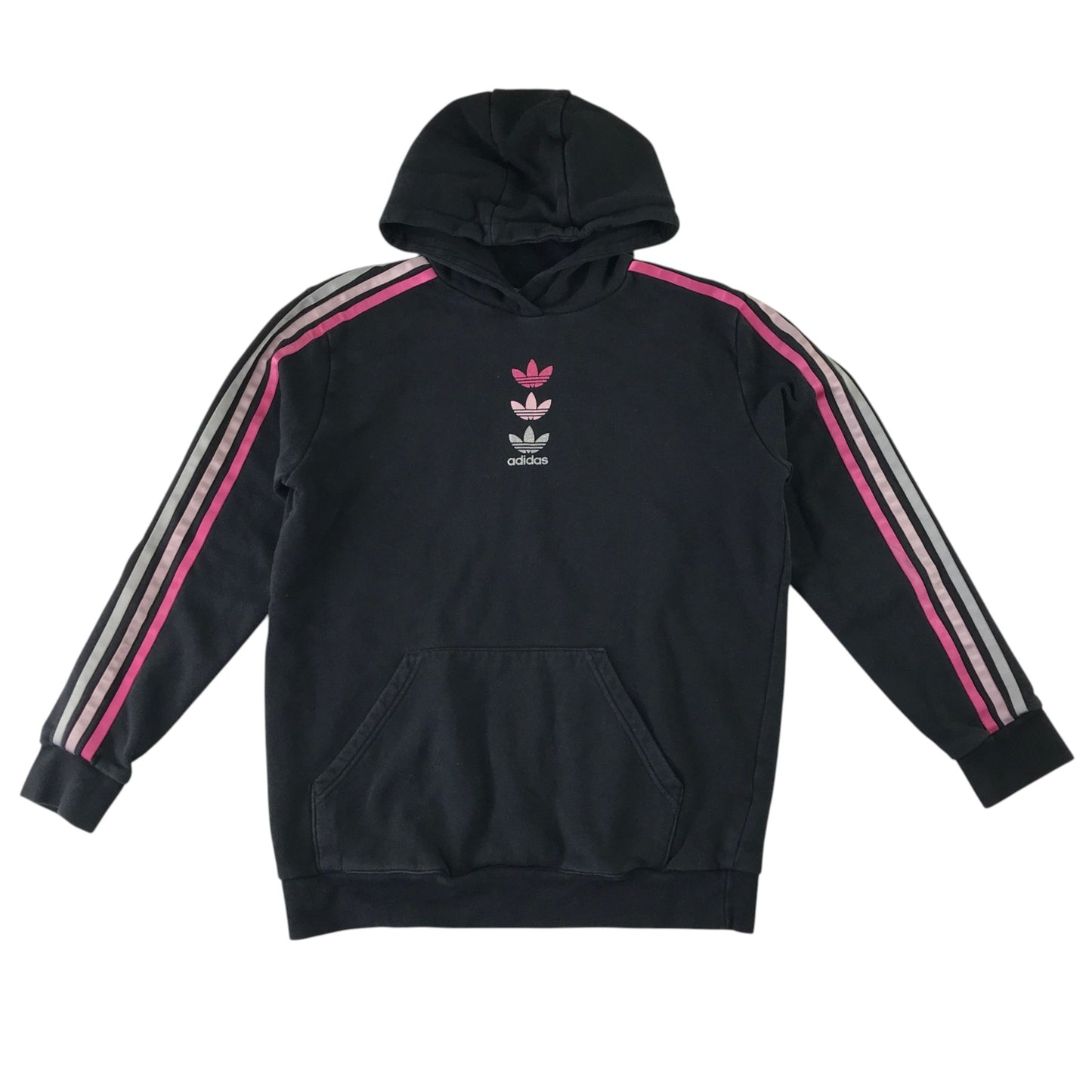 Adidas 14-15 years black hoodie cotton recycled polyester