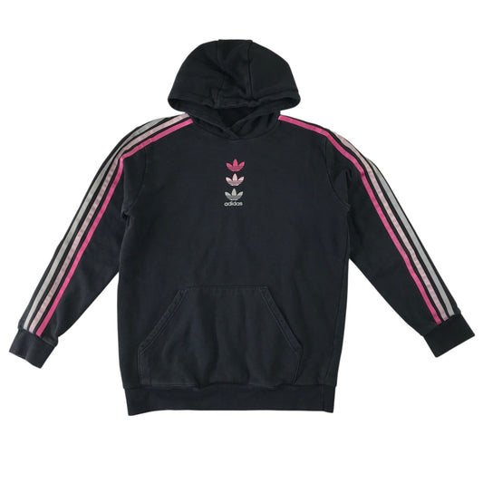 Adidas 14-15 years black hoodie cotton recycled polyester