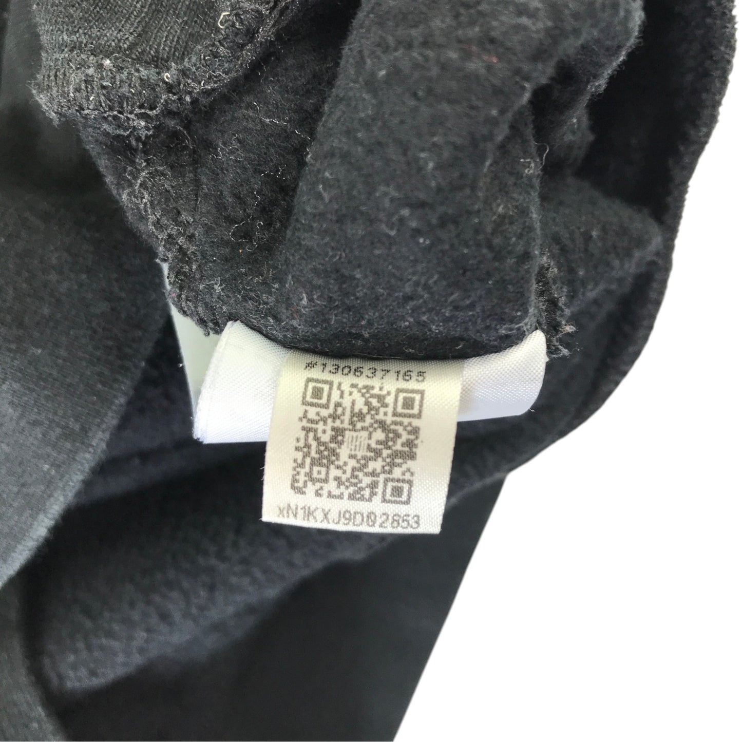 Adidas 14-15 years black hoodie cotton recycled polyester