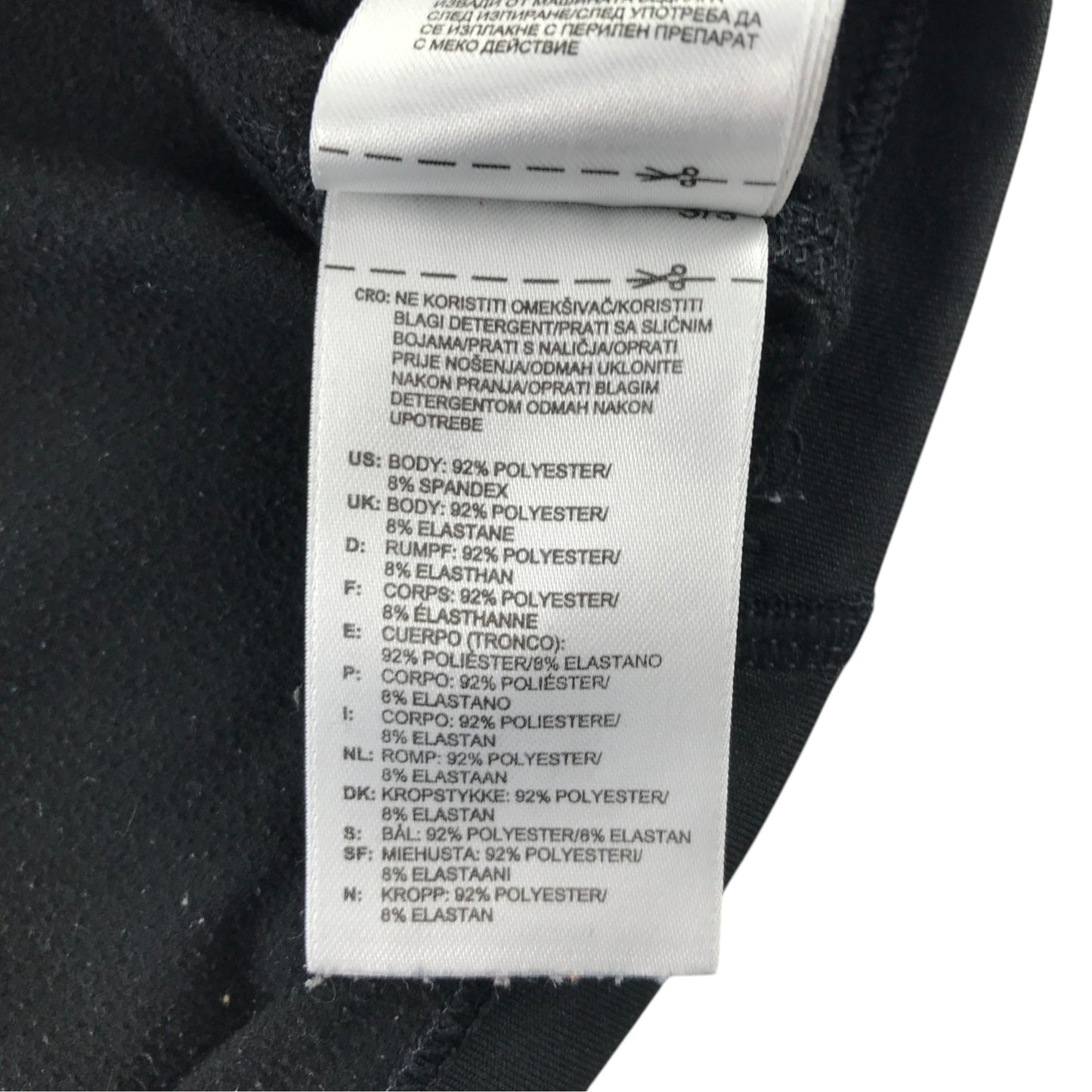 Adidas 9-10 years black fitted 'tech fit' sport top polyester elastane