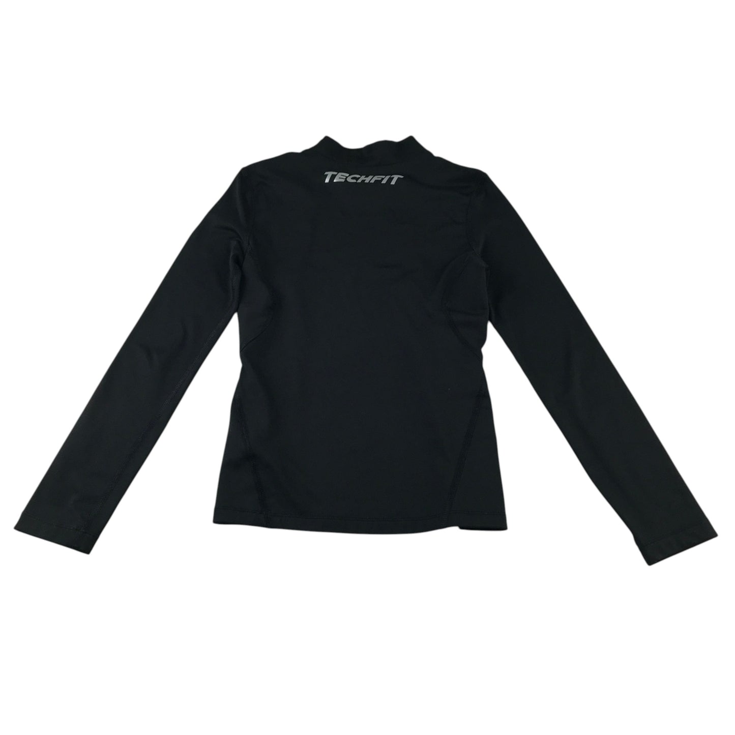 Adidas 9-10 years black fitted 'tech fit' sport top polyester elastane