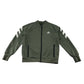 Adidas 9-10 years khaki green track jacket recycled polyester elastane