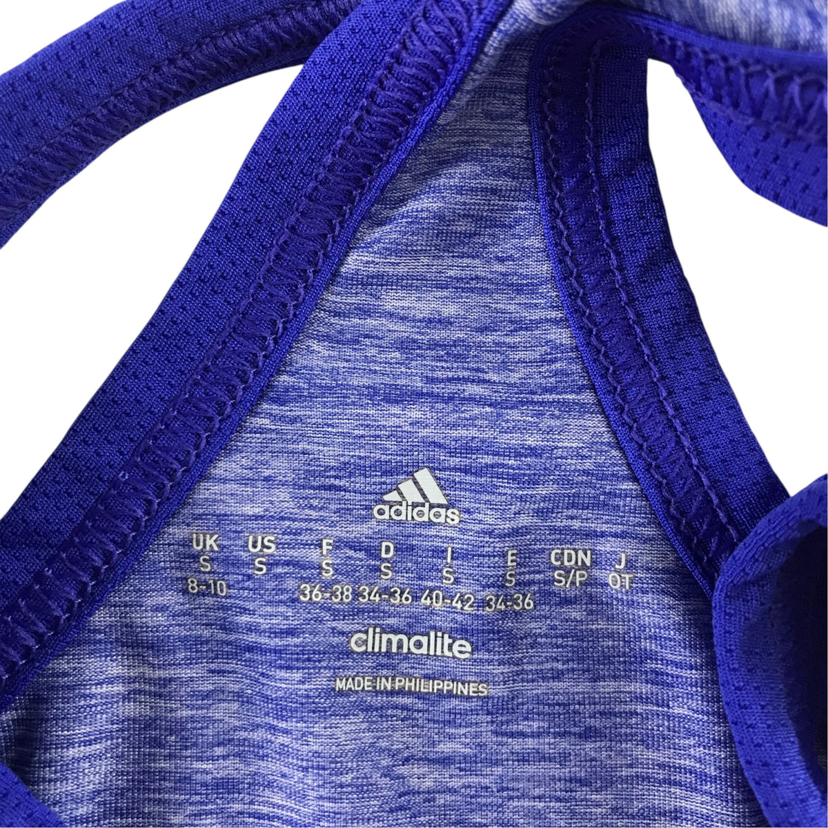 Adidas S blue sport tank top polyester
