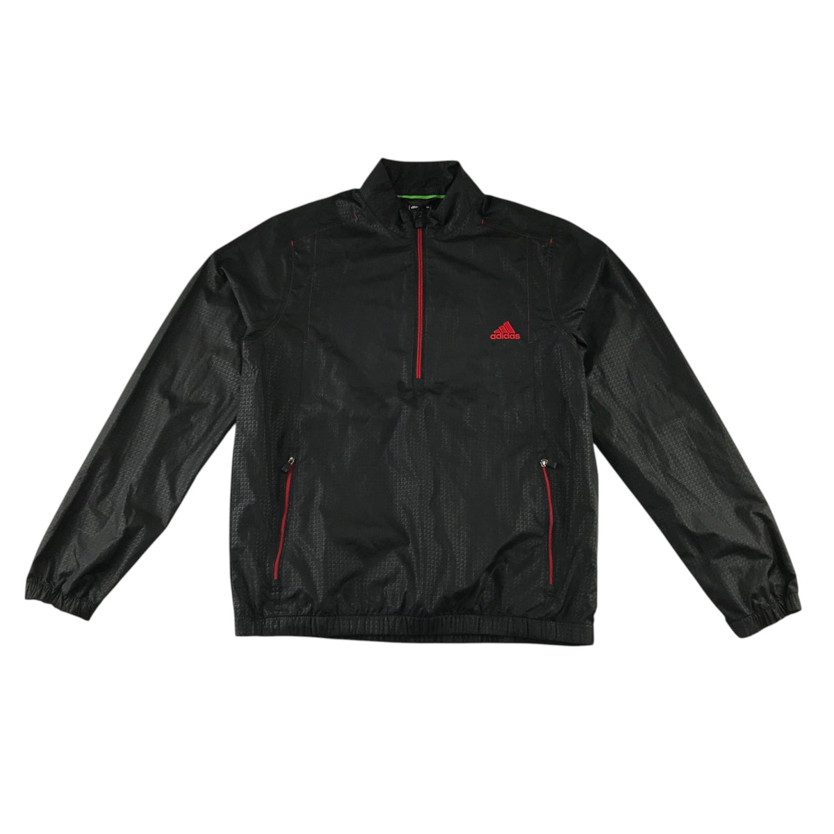 Adidas S climaproof black half zip sport jacket polyester