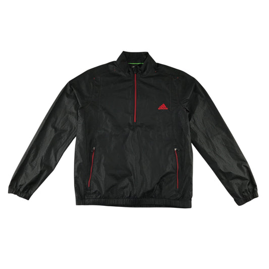 Adidas S climaproof black half zip sport jacket polyester