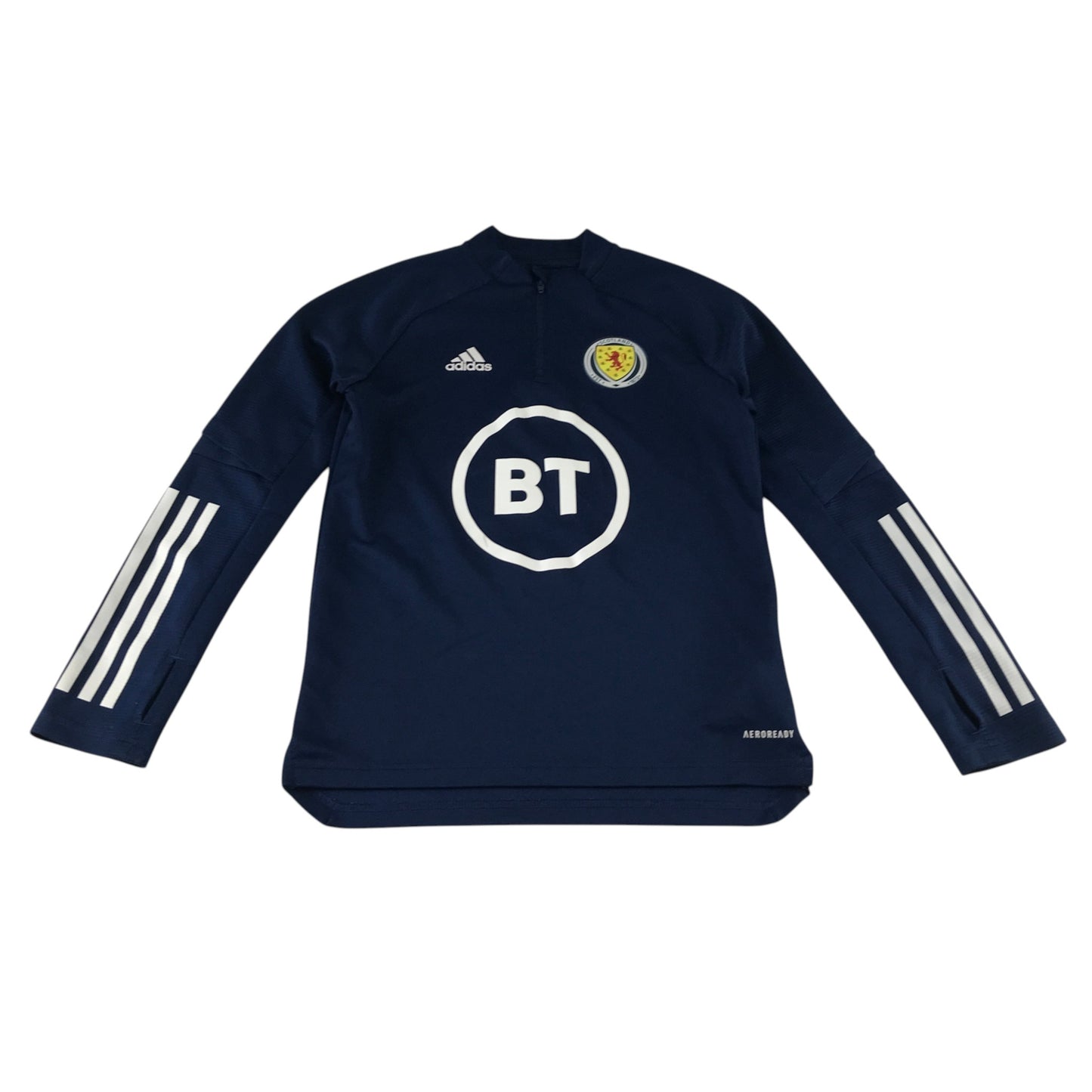 Adidas Scotland FC 9-10 years blue sport top recycled polyester