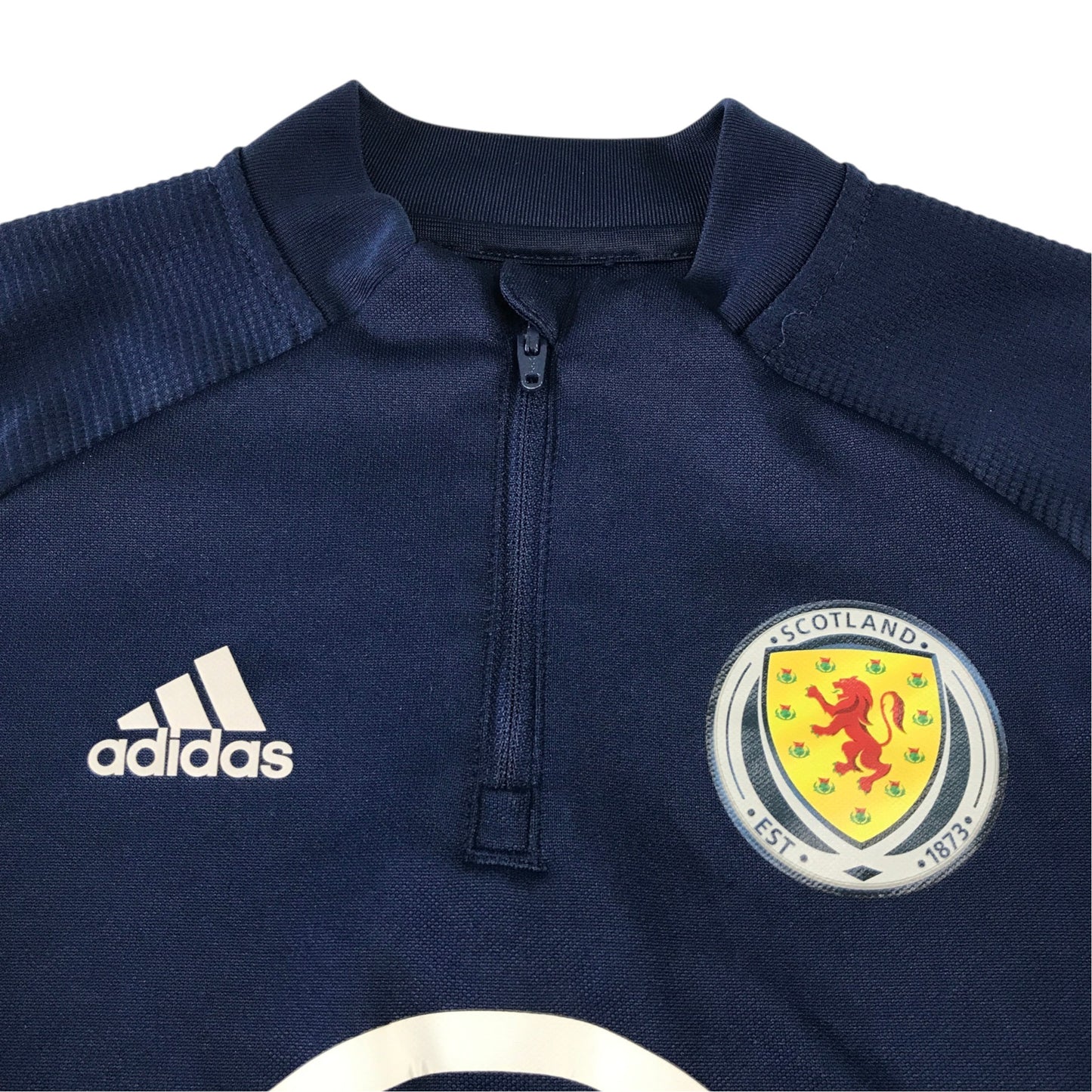 Adidas Scotland FC 9-10 years blue sport top recycled polyester