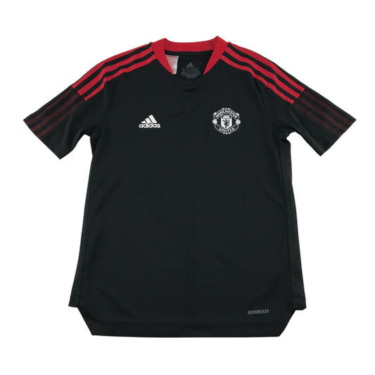 Adidas 11-12 years black Manchester United football training top polyester