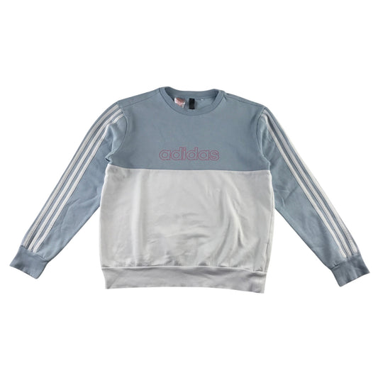 Adidas 13-14 years light blue and white sweater