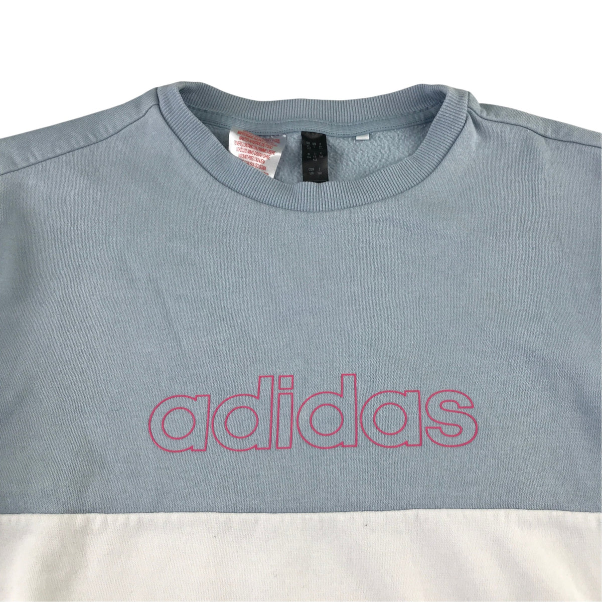 Adidas 13-14 years light blue and white sweater