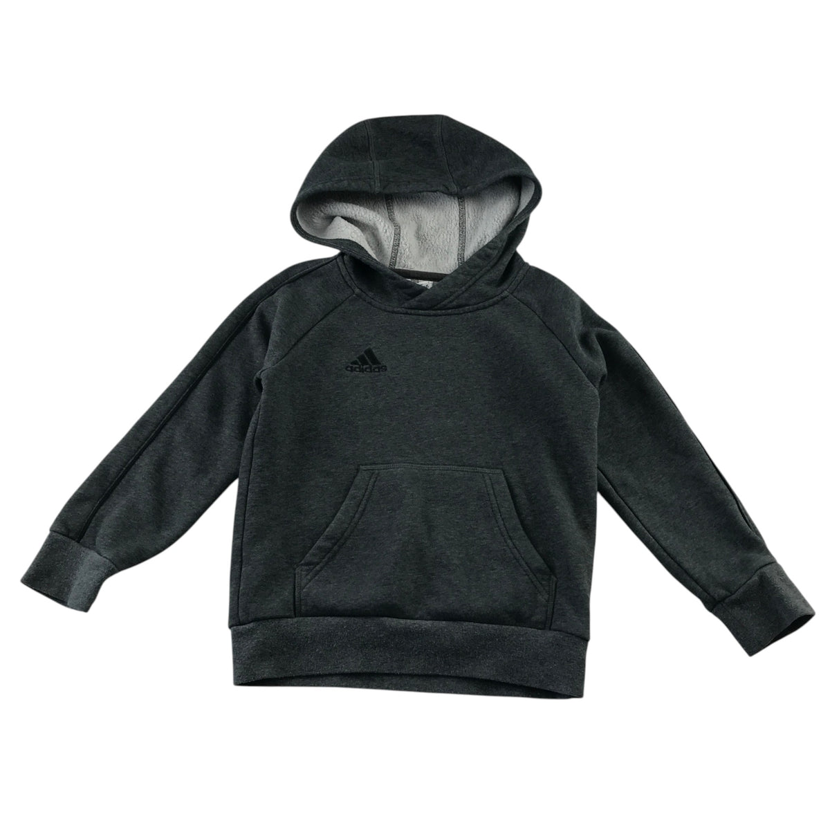 Adidas 5-6 years dark grey hoodie cotton polyester