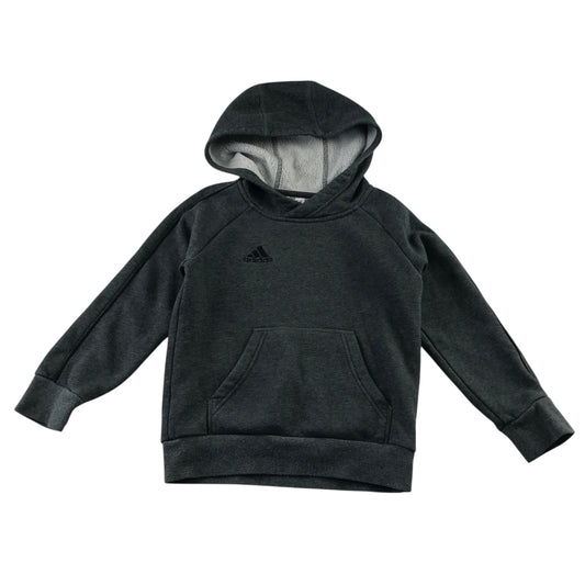 Adidas 5-6 years dark grey hoodie cotton polyester