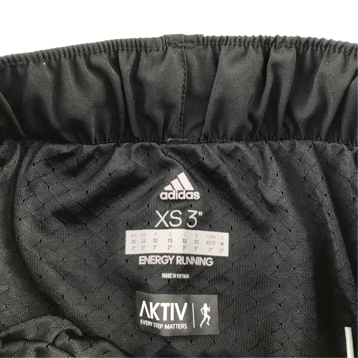 Adidas size XS women's black running shorts polyester