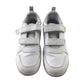 Adidas size 13 junior white trainers with loop and hook straps